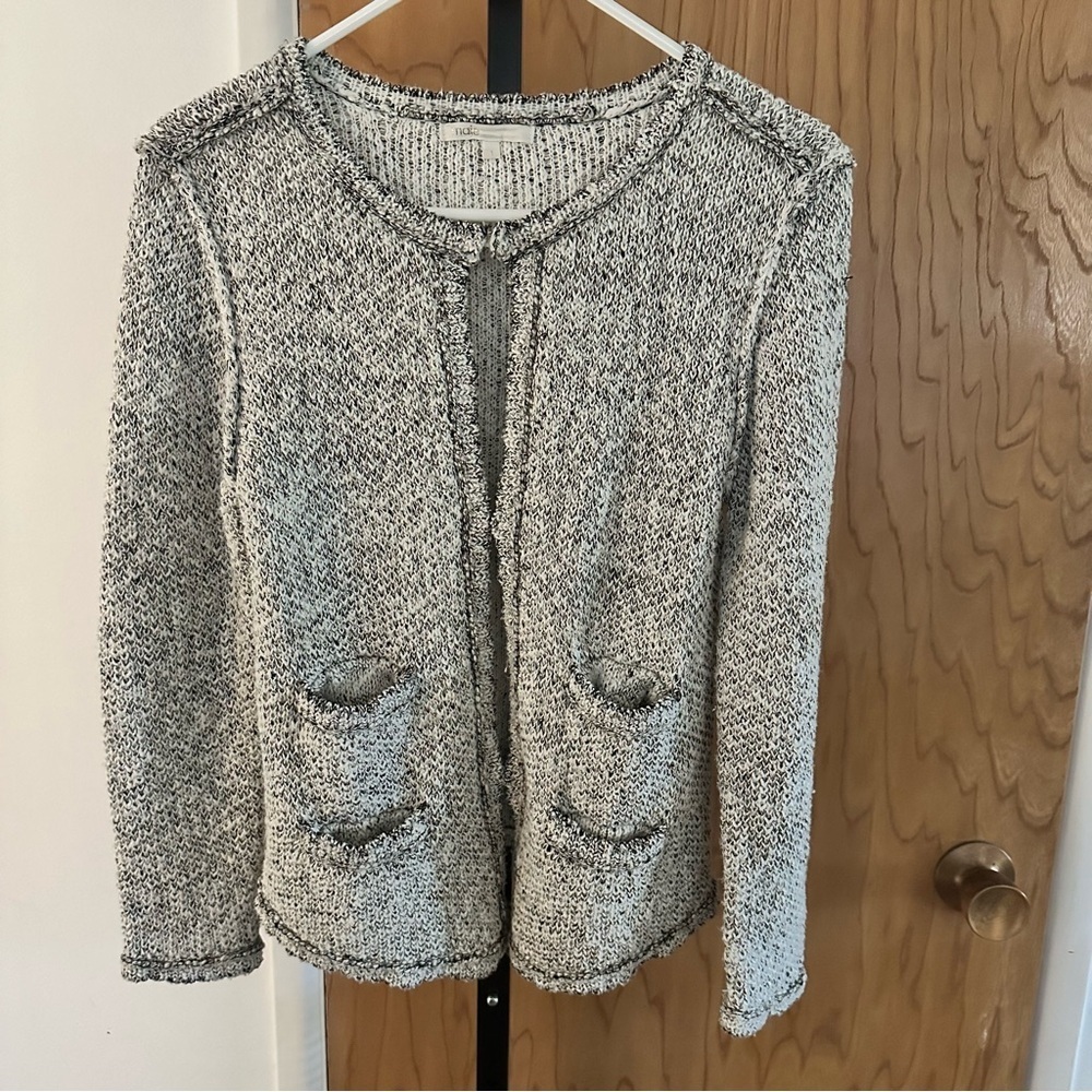 Maje Monochrome Textured Cardigan size 1